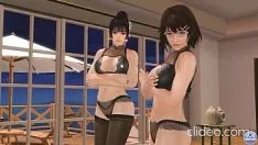 播放 Staketoy 与 mod 裸体雕像 missys doax luna 和 tsukushi
