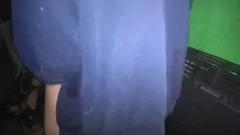 播放 拉丁美洲业余的厨房椅子上的丁字裤