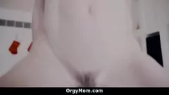 Play Naughty Christmas Surprise: Stepson's Big Cock Gets a Blowjob from His Cheating Stepmom in POV