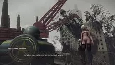Играть Мод Nier machinemata для обнаженной статуи, прогулка через неочищенный восковой столб, отдельный 7